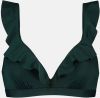 Beachlife Rich Green voorgevormde balconette bikinitop met beugel online kopen