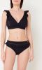 Beachlife Black Embroidery high waisted bikinislip met volant online kopen