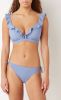 Beachlife strik bikinibroekje met lurex blauw/zilver online kopen