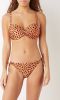 Beachlife voorgevormde strapless bandeau bikinitop met panterprint oranje/zwart online kopen