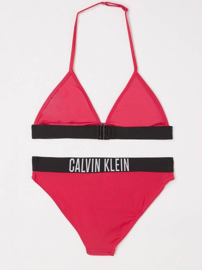 Calvin Klein Swimwear Triangelbikini in unikleur met opschriften online kopen