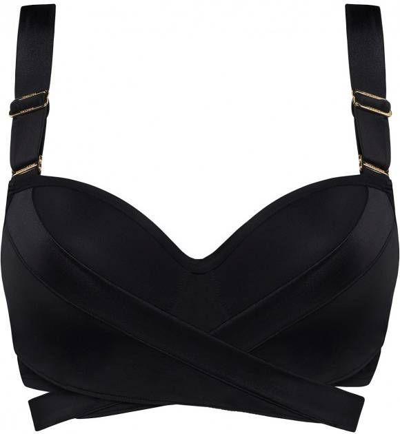 Marlies Dekkers cache coeur plunge balconette bikini top | wired padded black online kopen