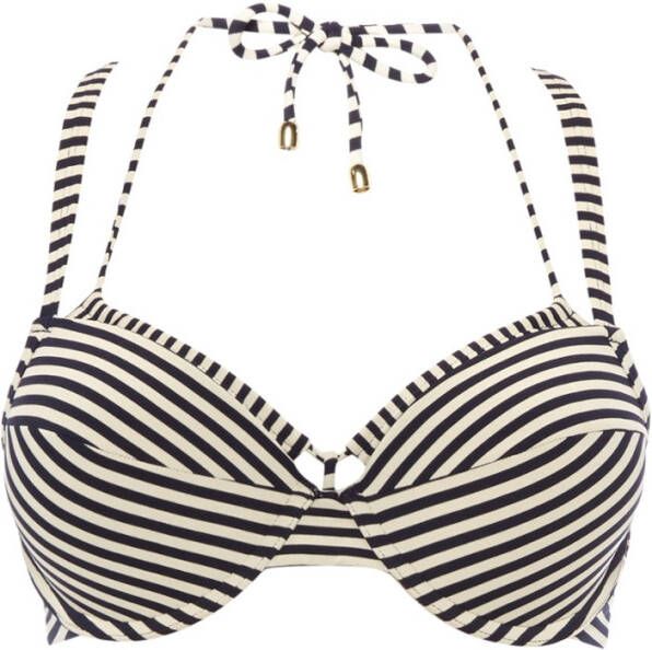 Marlies Dekkers Holi Vintage Push Up Bikini Top | Wired Padded Blue ecru 70b online kopen