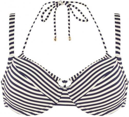 Marlies Dekkers Holi Vintage Plunge Balconette Bikini Top | Wired Padded Blue ecru 70b online kopen