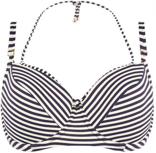 Marlies Dekkers Holi Vintage Plunge Balconette Bikini Top | Wired Padded Blue ecru 70b online kopen