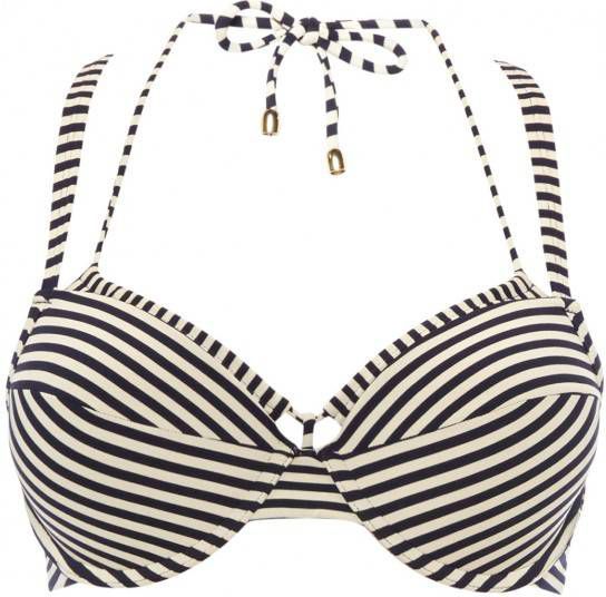 Marlies Dekkers Holi Vintage Push Up Bikini Top | Wired Padded Blue ecru 70b online kopen