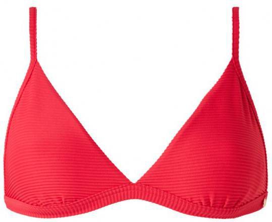 Seafolly triangel bikinitop met rib structuur rood online kopen