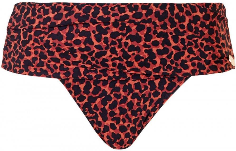 TC WOW omslag bikinibroekje met panterprint rood/zwart online kopen