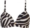 TC WOW triangel bikinitop met zebraprint zwart/wit online kopen