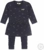 Dirkje baby jurk + legging met biologisch katoen donkerblauw/goud online kopen