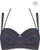 Marlies Dekkers holi vintage niet voorgevormde balconette bikini top | wired unpadded dark blue rainbow online kopen