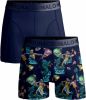 Muchachomalo boxershort Biker Poseison set van 2 donkerblauw online kopen