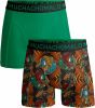 Muchachomalo boxershort Rastafarian set van groen/bruin online kopen