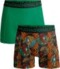 Muchachomalo boxershort Rastafarian set van groen/bruin online kopen