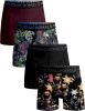 Muchachomalo Boxershorts 2 pack shorts Rolling Stones Beatles Zwart online kopen