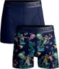Muchachomalo boxershort Biker Poseison set van 2 donkerblauw online kopen