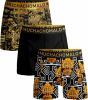 Muchachomalo boxershort Mayans set van 3 goud/zwart online kopen