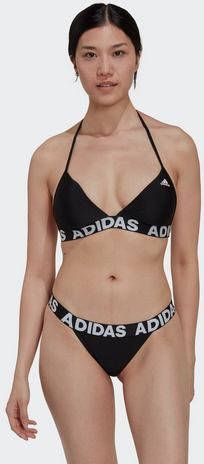 Adidas Training Bikini met bandjes met logo in zwart online kopen