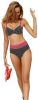 Bikini in zwart/rood geprint van feel good online kopen