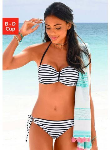 Venice Beach Bandeau bikinitop Summer met aangerimpeld midden online kopen
