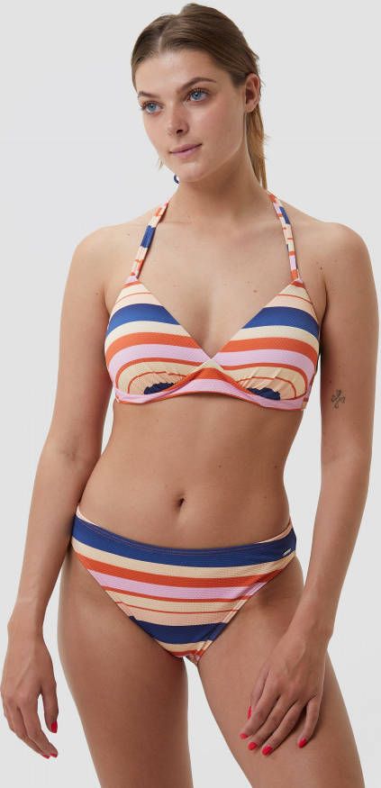 BOMAIN halter formentera bikini blauw/oranje dames online kopen