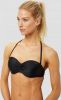 Protest strapless bandeau bikinitop Deelite B cup met plooien zwart online kopen