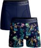Muchachomalo boxershort Biker Poseison set van 2 donkerblauw online kopen
