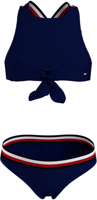 Tommy Hilfiger Bikinis Crop Top Set Blauw online kopen