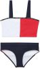 Tommy Hilfiger crop bikini donkerblauw/rood/wit online kopen