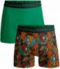 Muchachomalo boxershort Rastafarian set van groen/bruin online kopen