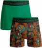 Muchachomalo boxershort Rastafarian set van groen/bruin online kopen