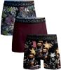 Muchachomalo Boxershorts 2 pack shorts Rolling Stones Beatles Zwart online kopen