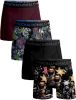 Muchachomalo Boxershorts 2 pack shorts Rolling Stones Beatles Zwart online kopen