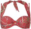TC WOW gebloemde strapless beugel bikinitop rood/groen online kopen