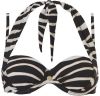 TC WOW strapless beugel bikinitop met zebraprint zwart/wit online kopen