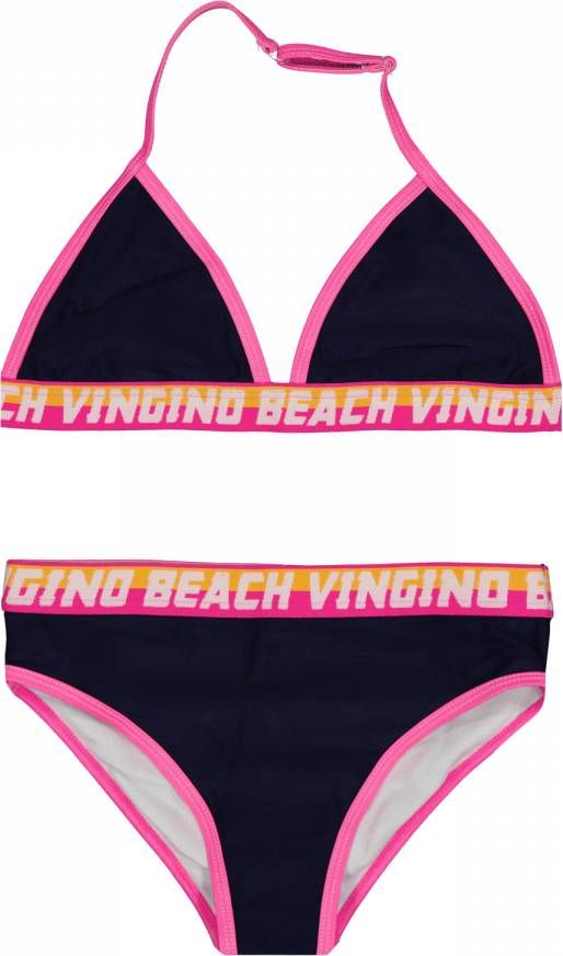 Vingino triangel bikini ZOFINA donkerblauw/roze online kopen