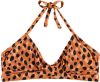 Beachlife bikinitop met panterprint oranje/zwart online kopen