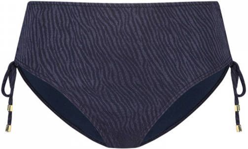 Cyell high waist bikinibroekje Midnight Zebra donkerblauw online kopen