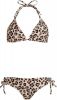 Falcon triangel bikini Bodile met panterprint beige/zwart online kopen