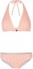 O'Neill gestreepte halter bikini Marga oranje/wit online kopen