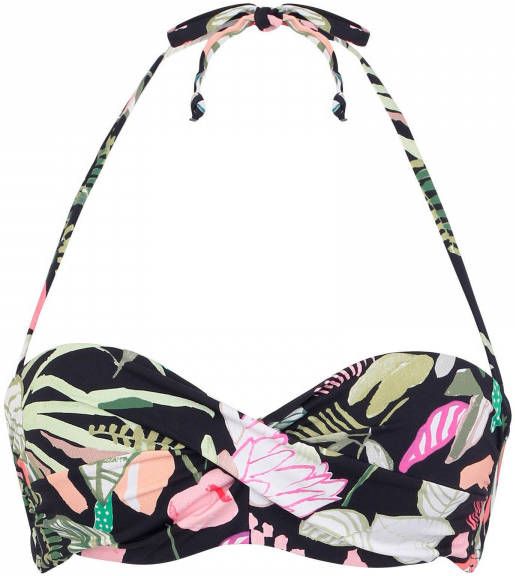 S.Oliver RED LABEL Beachwear Bandeau bikinitop Herfst met een bloemmotief online kopen