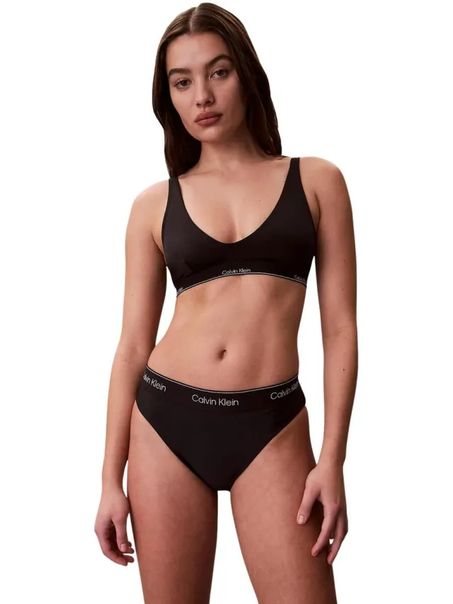 Calvin Klein HALTER BRALETTE LV00Q61207 bikinitop zwart