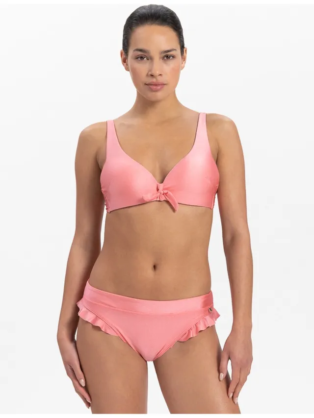 Beachlife Pink Shine Dames Bikinitopje Roze, Glitter