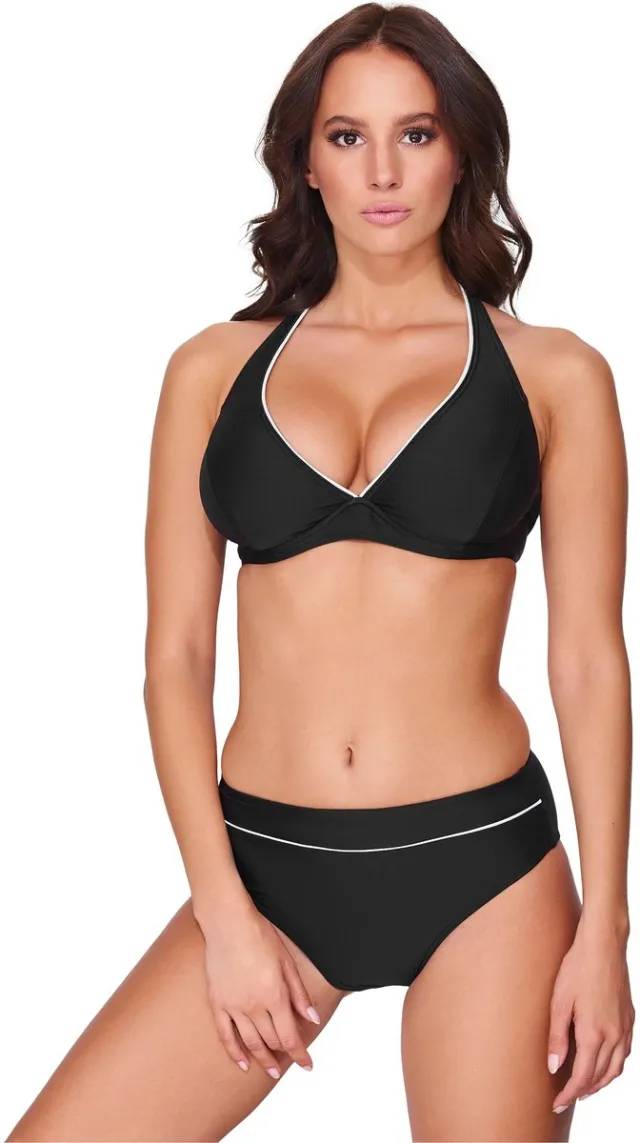 Merry Style Antie Dames Bikiniset – Top – Slip – Zwart/Wit – 75E/38 - MS-VO-BORNEO-nnn
