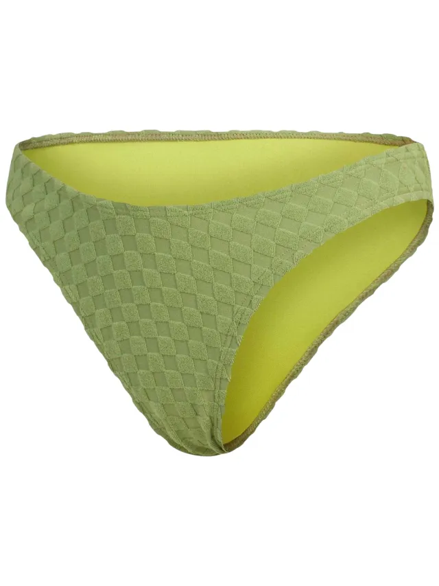 Speedo Bikinibroekjes met hoge taille van badstof voor dames (Groen)