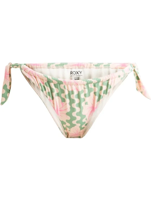 Roxy Women's Hibiscus Daze Ties Moderate - Bikinibroekje, wit