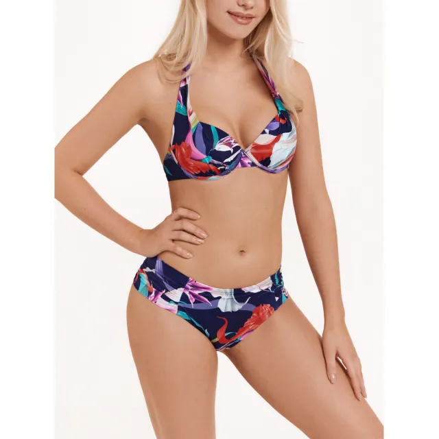 Lisca Nice bikinitop met hoge taille blauw