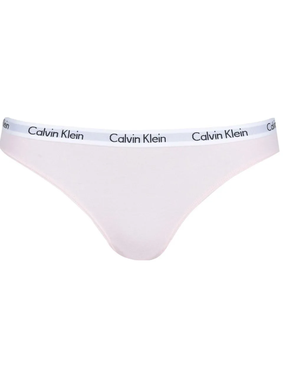 Calvin Klein Carousel-bikinibroekje van katoenmix voor dames (Wit, Zwart), foto 2