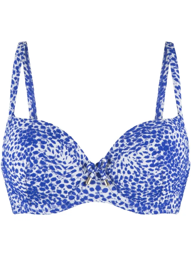 Lingadore Voorgevormde Bikini top blauw/wit, foto 2