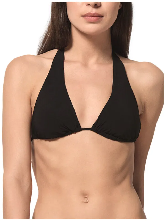 Luna Splendida triangle bikinitop met afneembare bandjes zwart